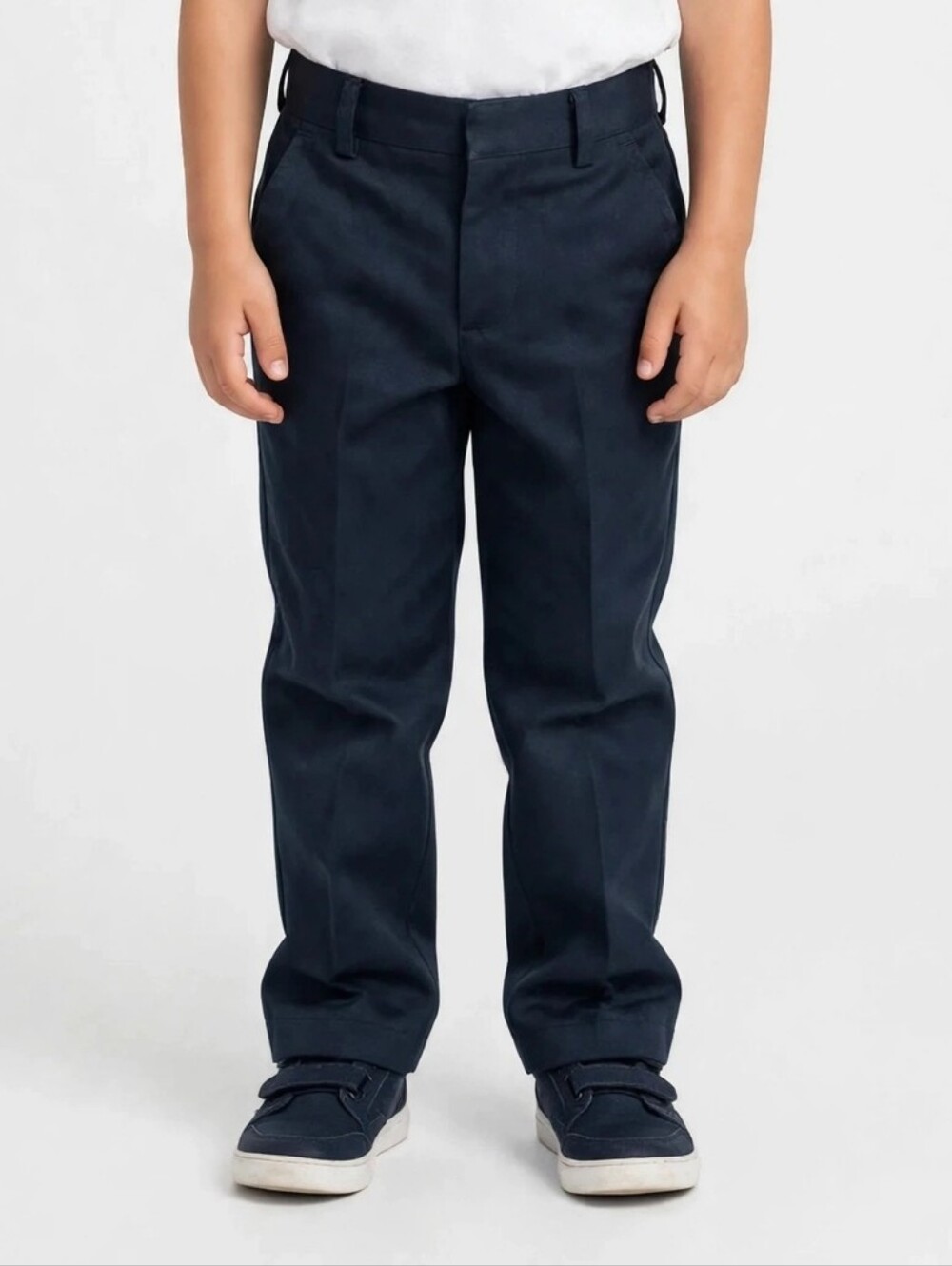 Carrusel Boys Size 6 Navy Blue Uniform Pants Adjustable Waist Flat Front Used